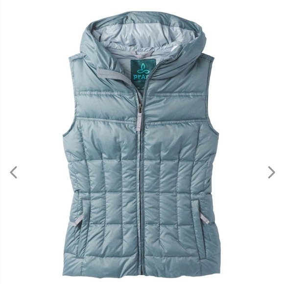 Prana goose down imogen puffer vest in bayou blue - Picture 2 of 14